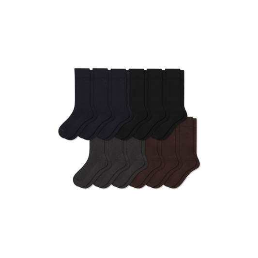 Men's Dress Calf Sock 12-Pack