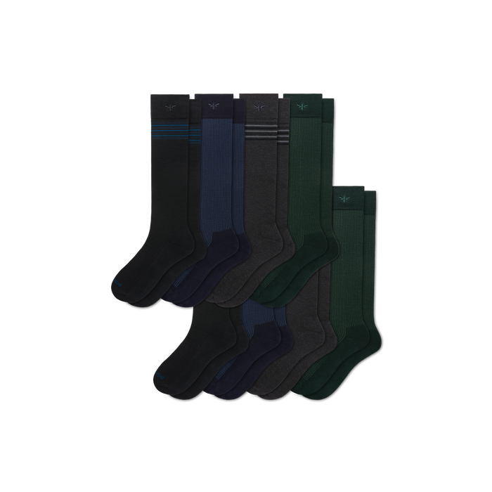 Men's Dress Over the Calf Sock 8-Pack