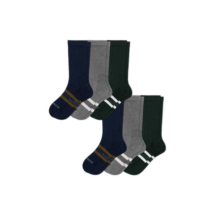 Men’s Everyday Compression Calf Sock 6-Pack (15-20mmHg)