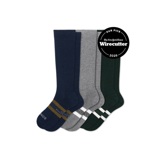 Men's Everyday Compression Knee High Sock 3-Pack (15-20mmHg)
