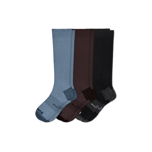 Men's Medical Grade Compression Knee High Sock 3-Pack (20-30mmHg)