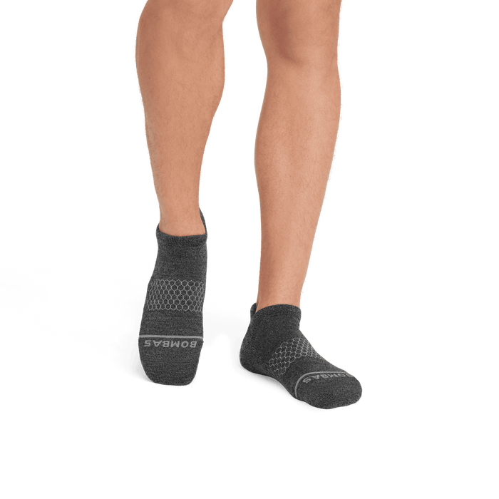 Men's Merino Wool Blend Ankle Sock 4-Pack