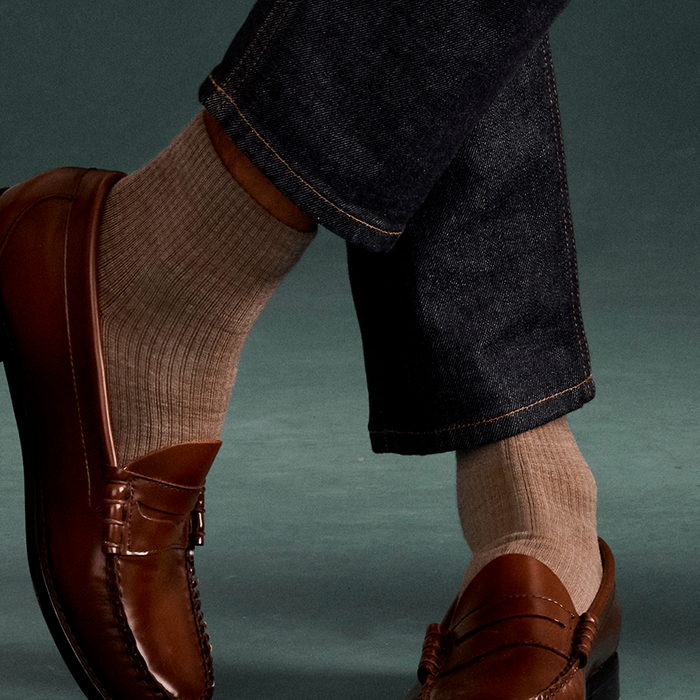 Men's Merino Wool Blend Modern Rib Quarter Sock 4-Pack