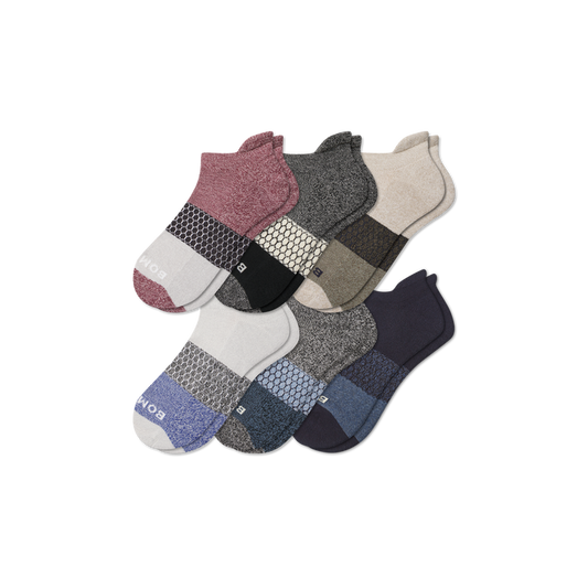 Men’s Tri-Block Ankle Sock 6-pack