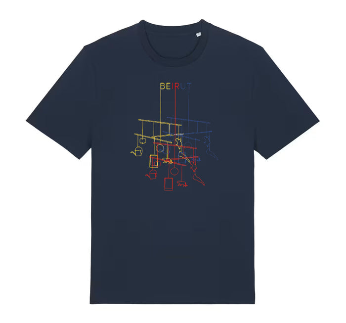 Mobile Navy T-Shirt - Bingo Merch