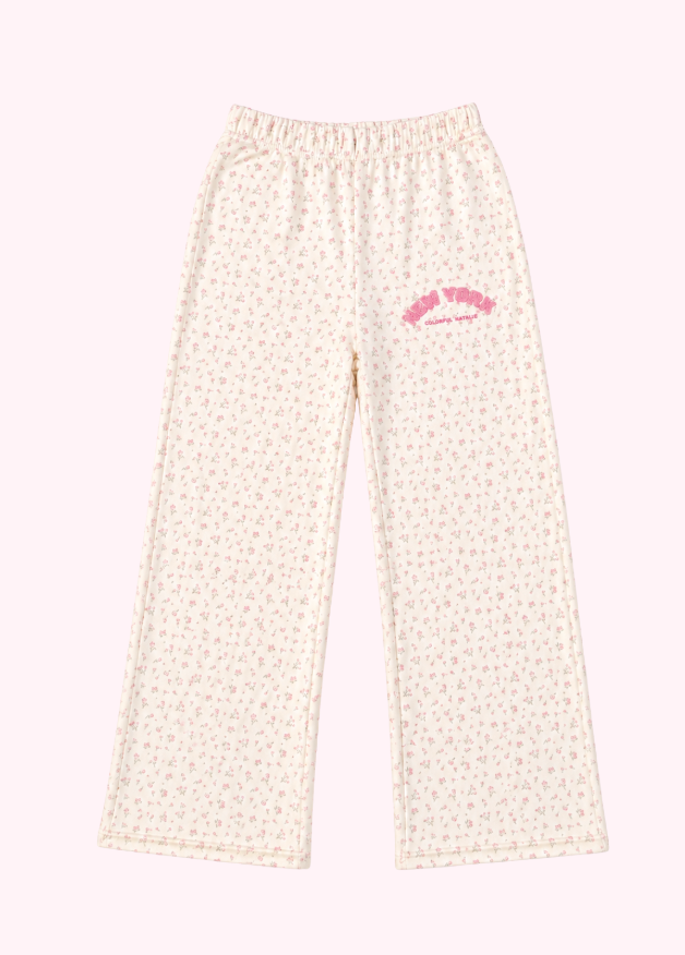 New York Floral Chenille Sweatpants