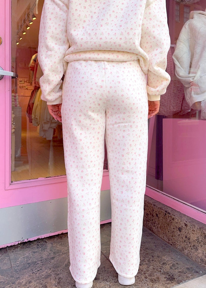 New York Floral Chenille Sweatpants