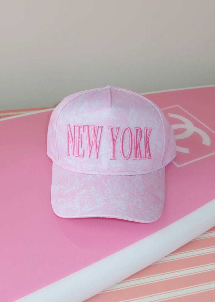 New York Pink Camo Trucker Hat