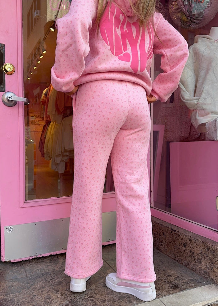 New York Puff Floral Sweatpants