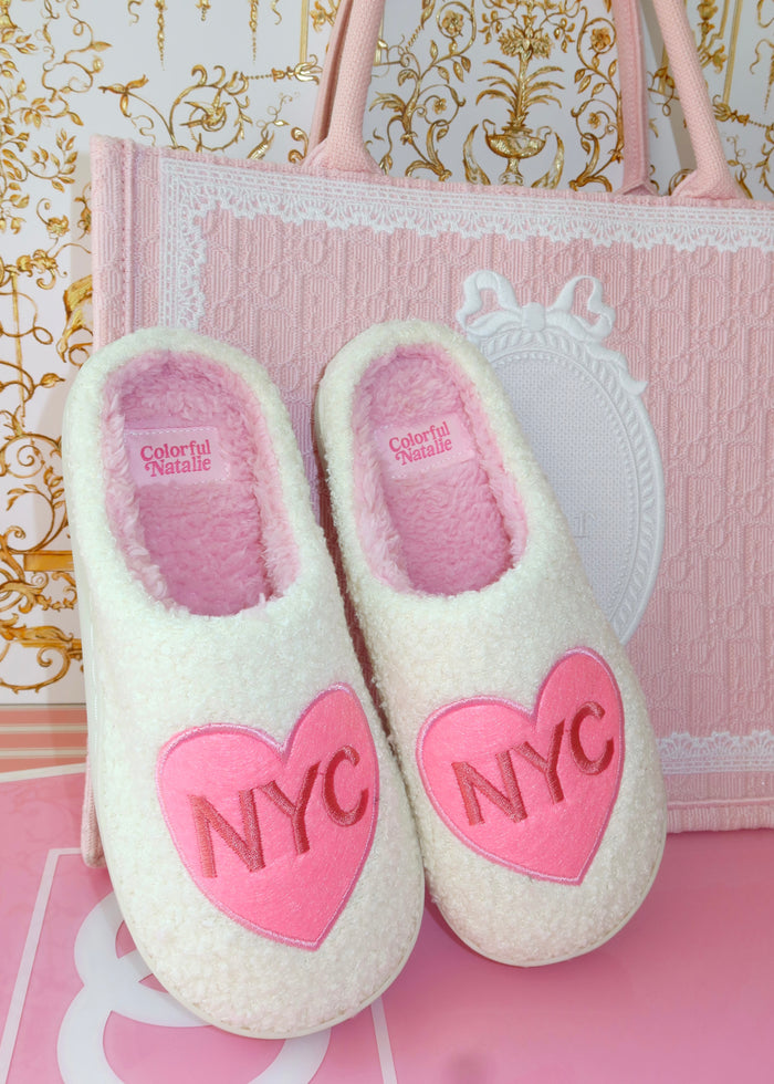 NYC Light Pink Slippers