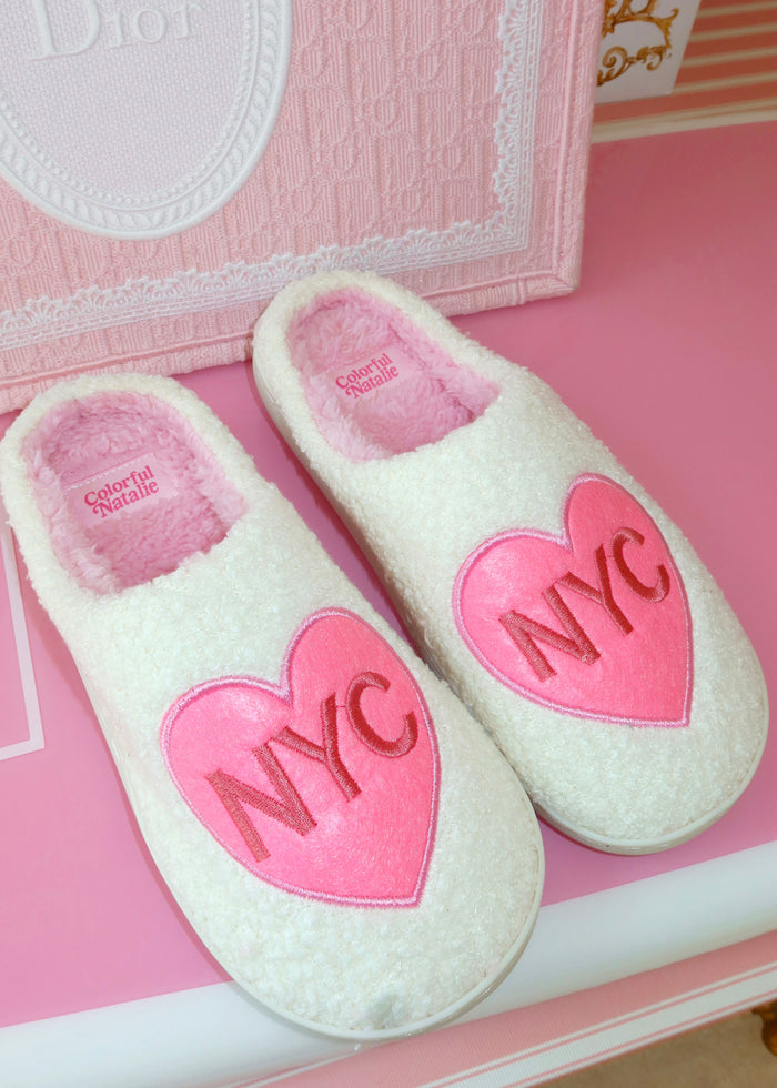 NYC Light Pink Slippers