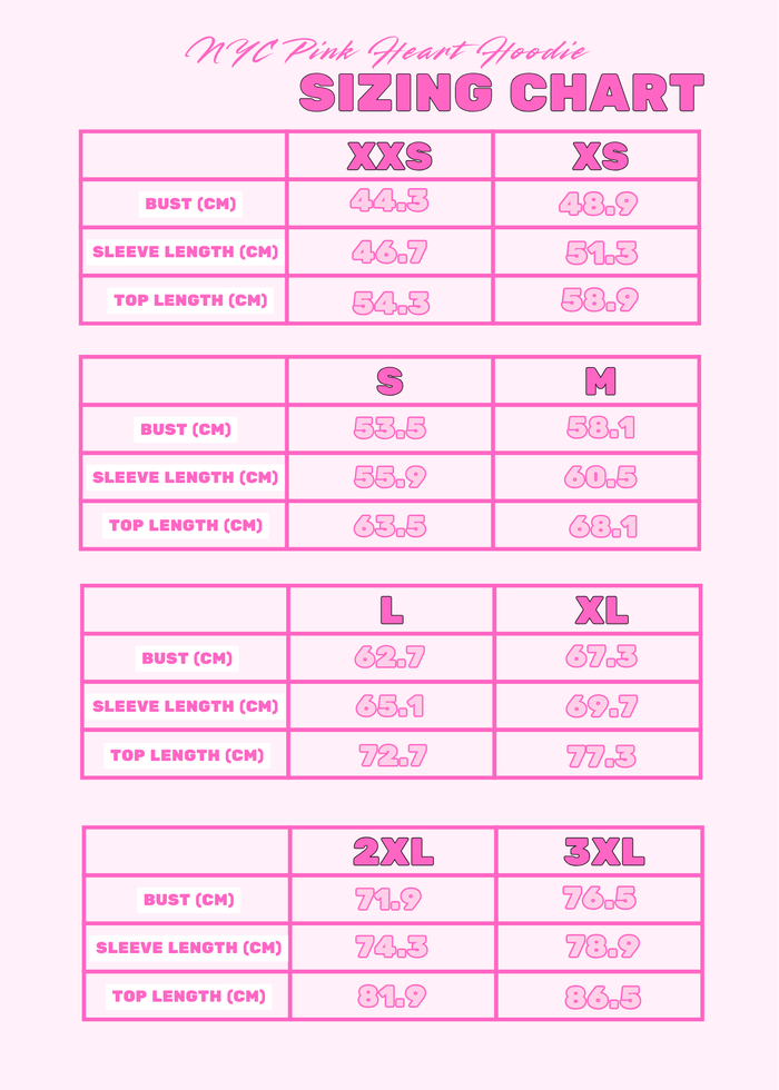 NYC Pink Heart Hoodie