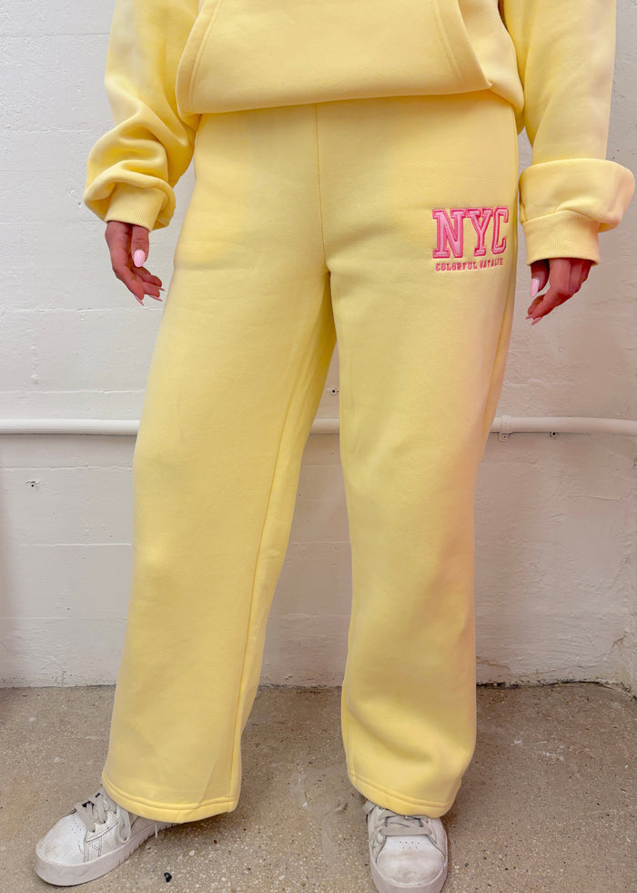 NYC Yellow Sweatpants