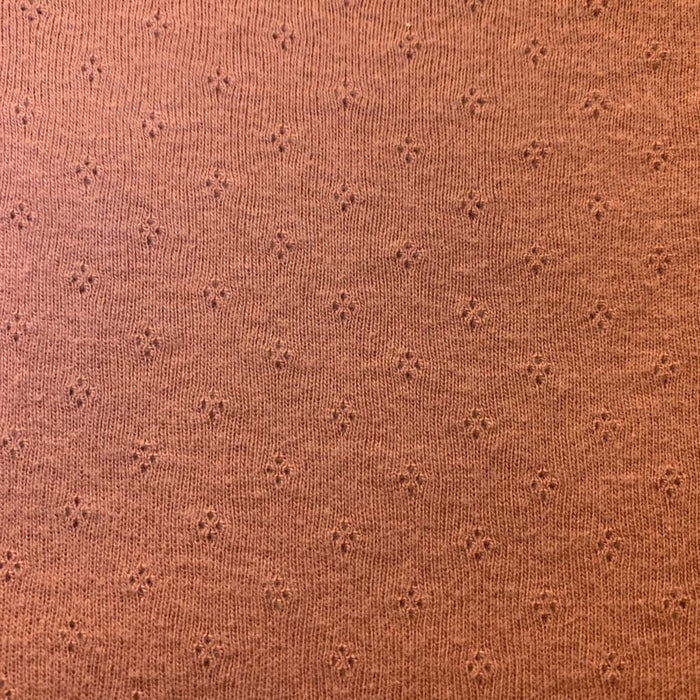 Onesie Long Sleeve Eyelet Dots Solid