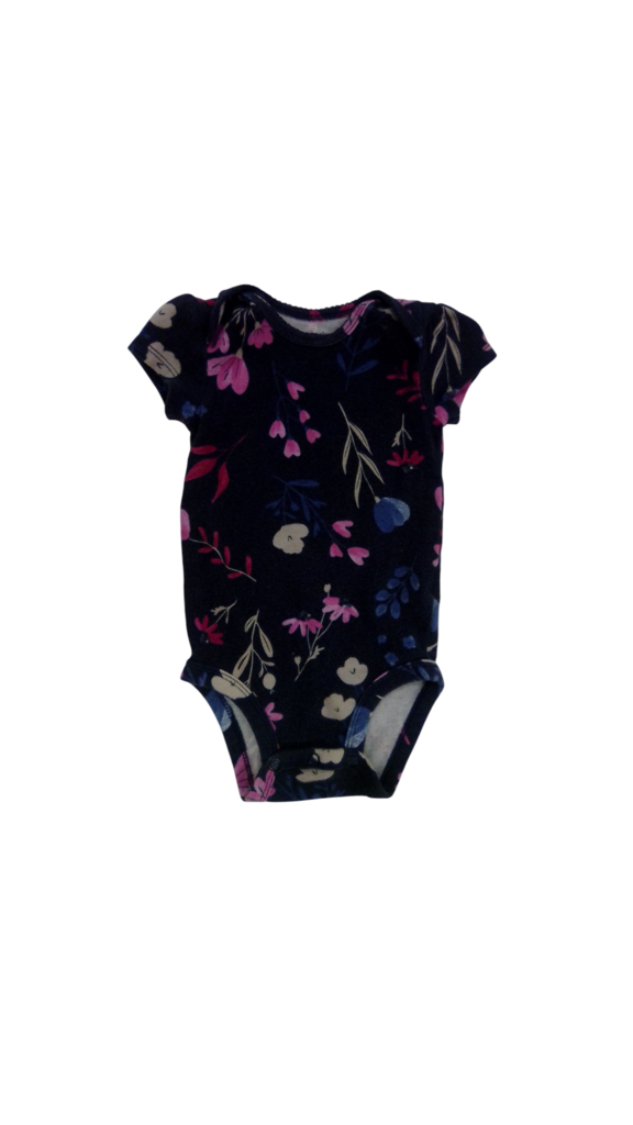Onesie: Navy Blue Floral