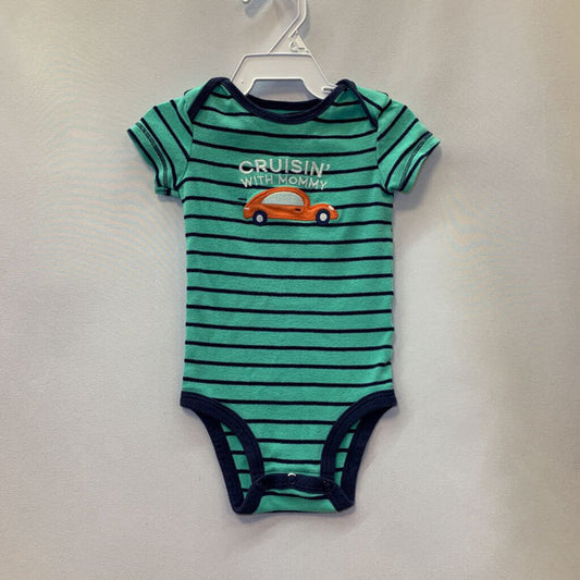 Onesie Short Sleeve Stripes Cruisin Car