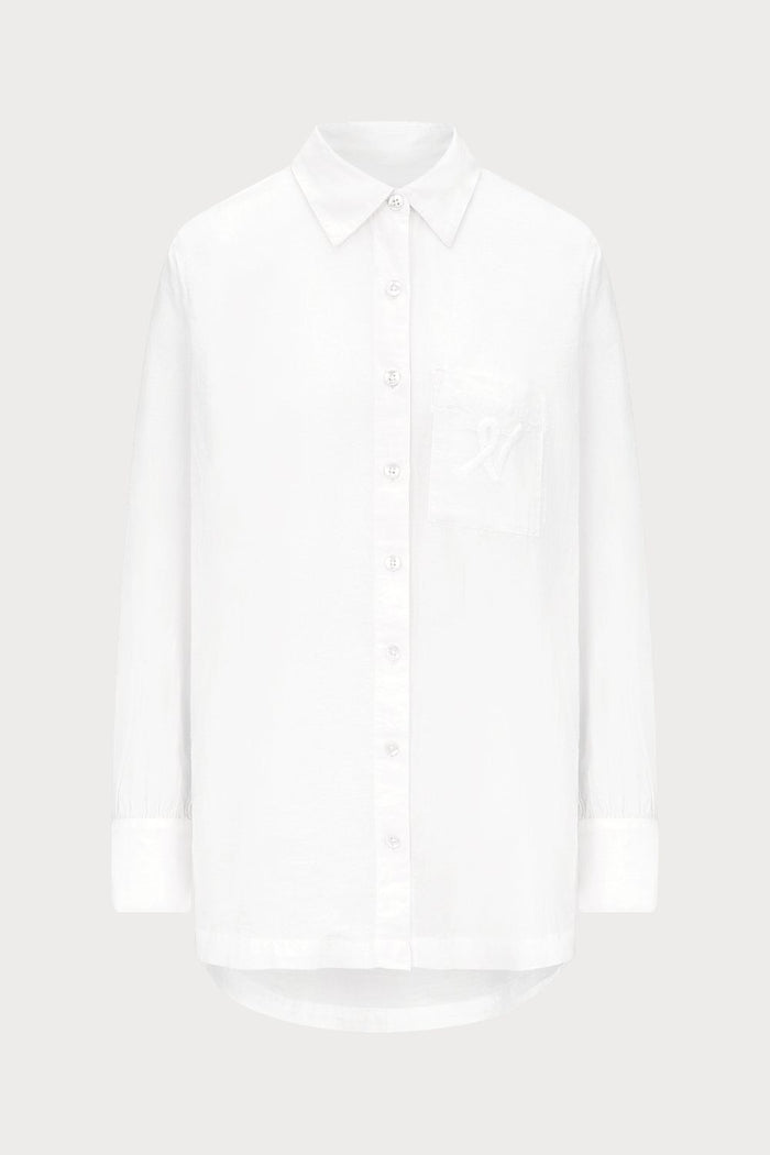 Nudea Organic Cotton PJ Shirt White