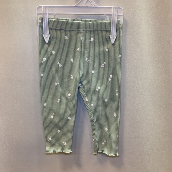Pants Leggings Ribbed Floral Small