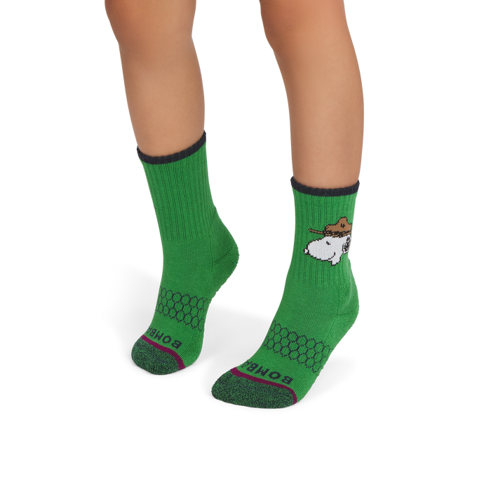 Peanuts x Bombas: Junior Gripper Calf Sock 4-Pack Gift Box