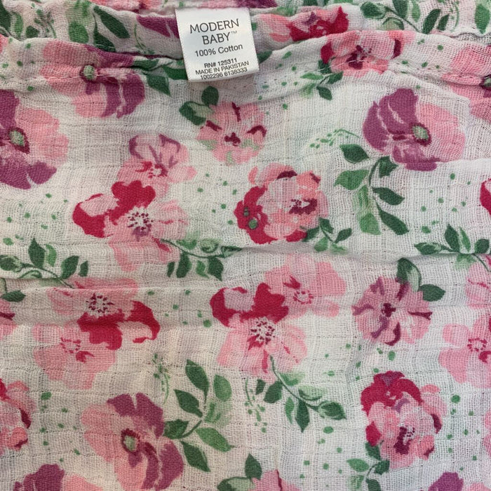 Peony Baby Blanket Lightweight