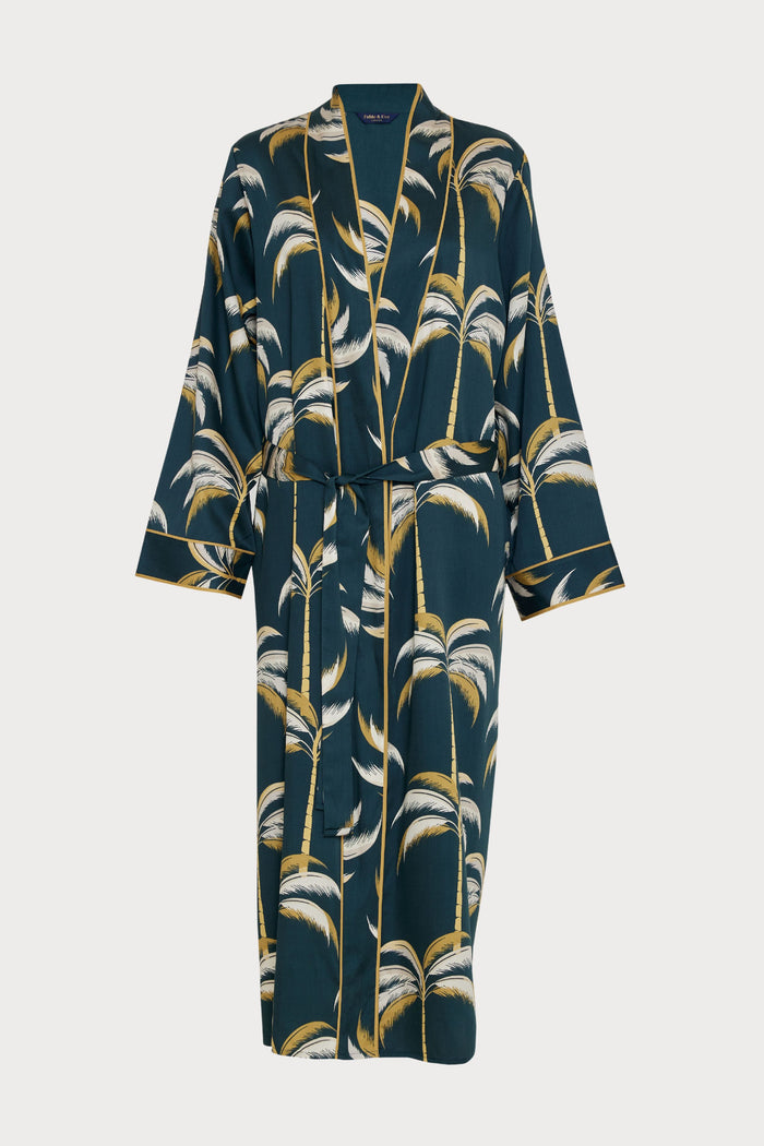 Pimlico Palm Print Pyjama Set, Size UK 8