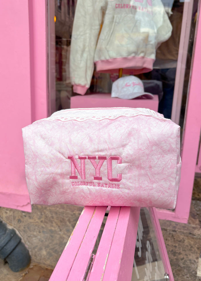 Pink Camo NYC Makeup Bag