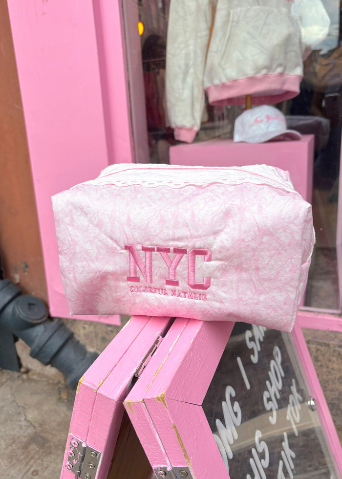 Pink Camo NYC Makeup Bag