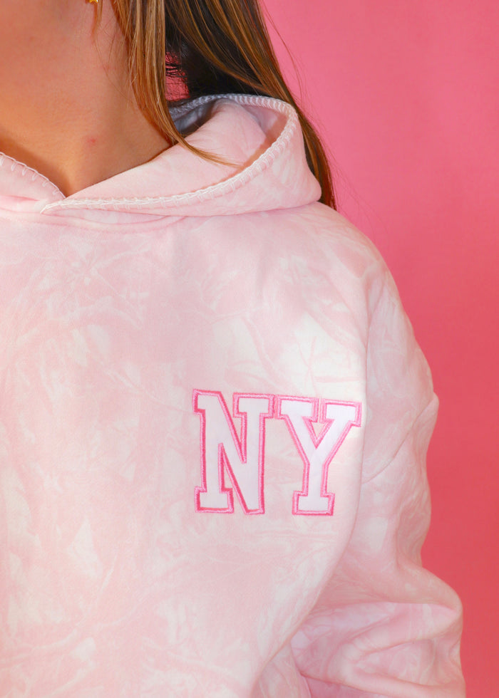 Pink NY Camo Hoodie