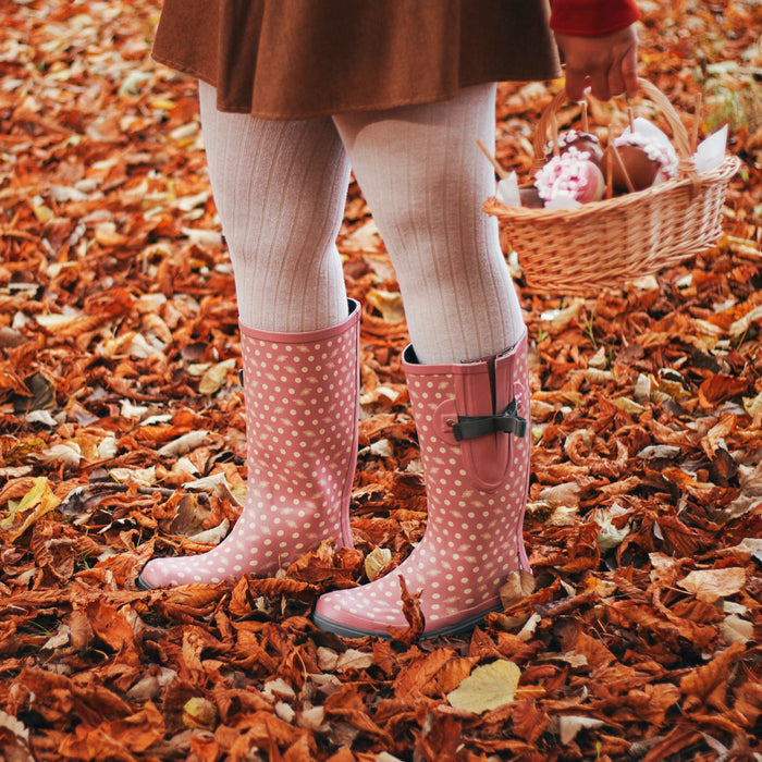 Pink wellies for nature walks size 5