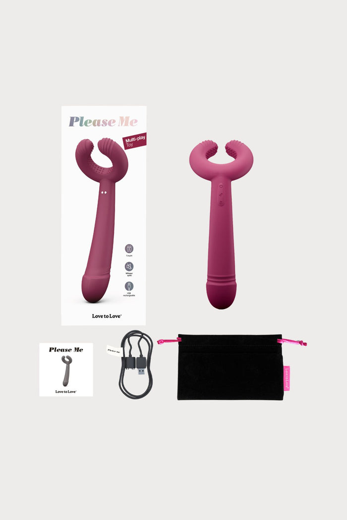 Love to Love Please Me Multi-Use Vibrator Plum Star