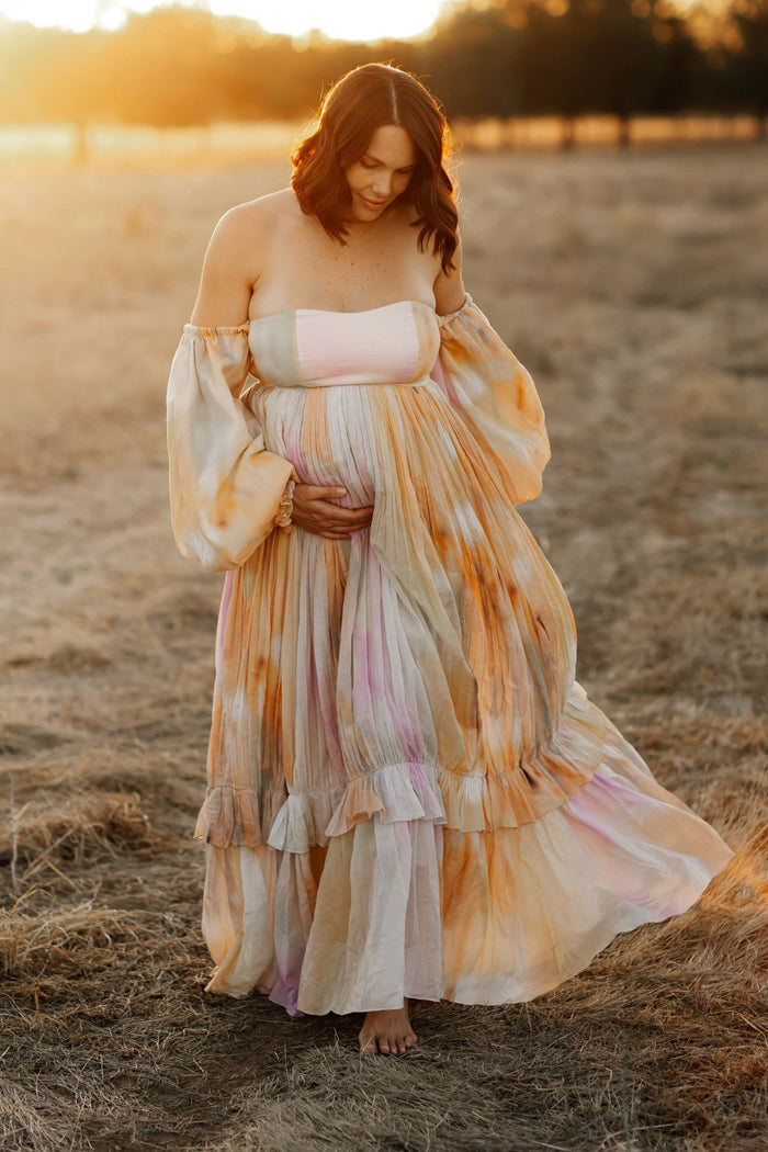 Rooh Collective Poppy Rainbow Maxi Dress