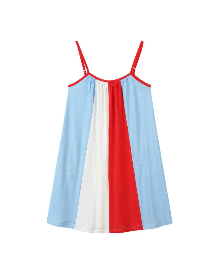 RUBY DRESS  - Red/White/Blue
