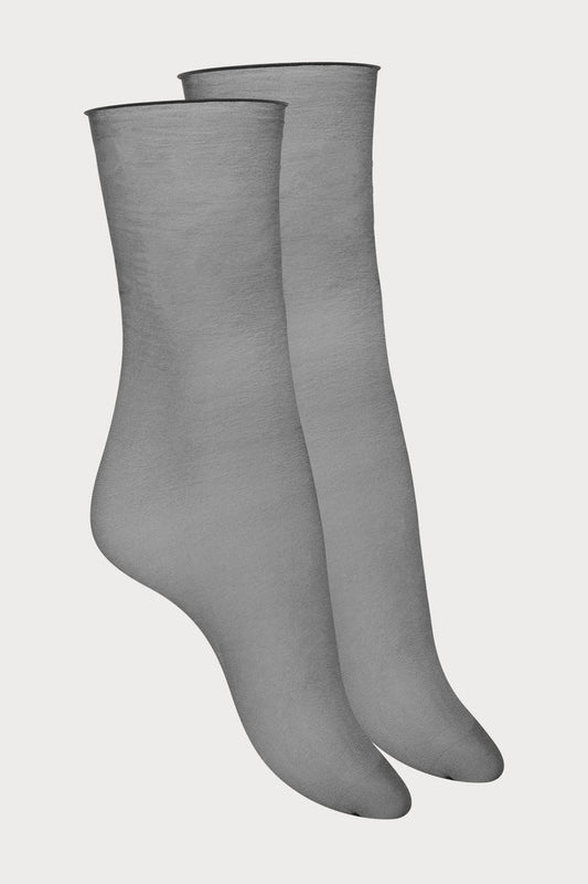 Sheer Cut & Curled Long Socks