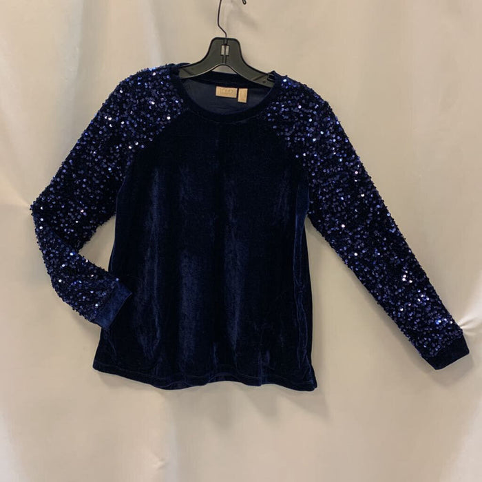 Shirt: Long Sleeve Velvet & Sequin
