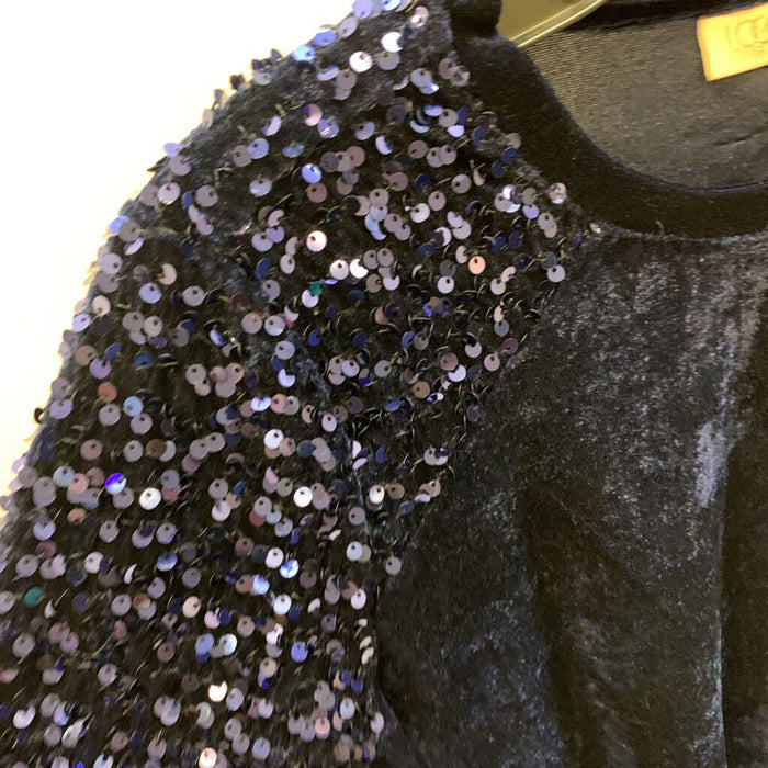 Shirt: Long Sleeve Velvet & Sequin