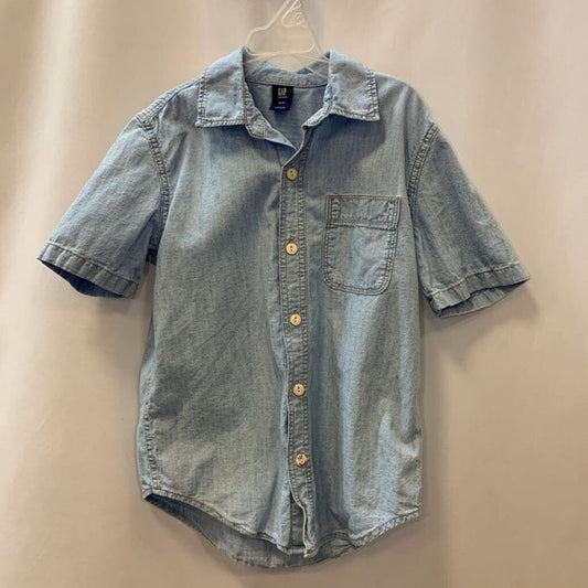 Shirt: Short Sleeve Chambray Button Up