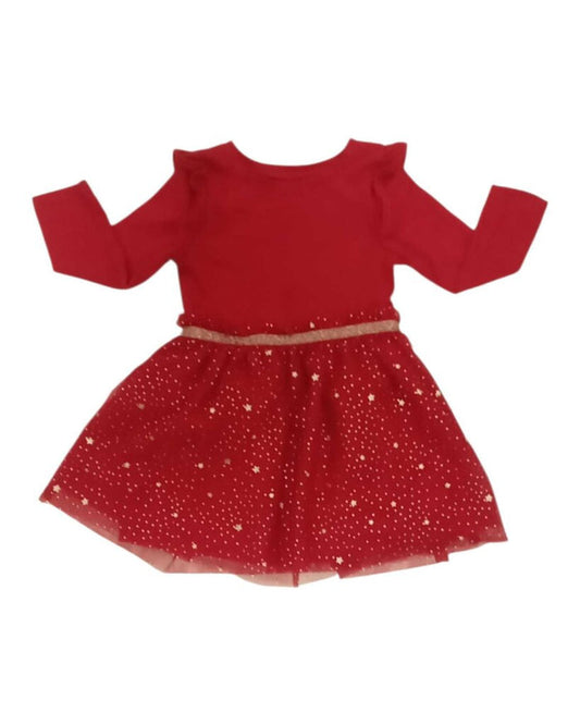Starry Skirt Long Sleeve Dress