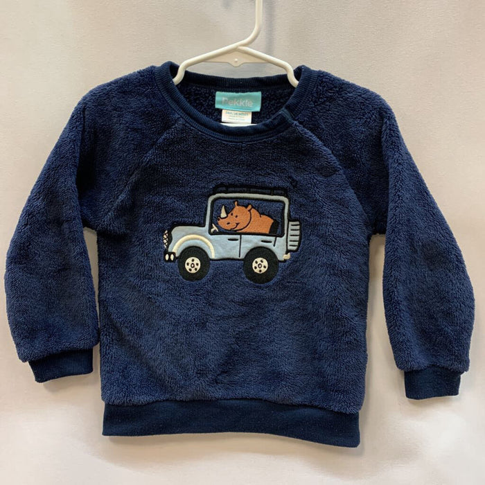 Sweatshirt Crewneck Fuzzy Rhino Car