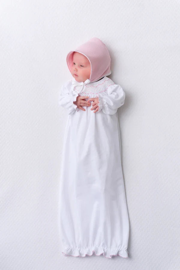 Sweetly Smocked Greeting Gown