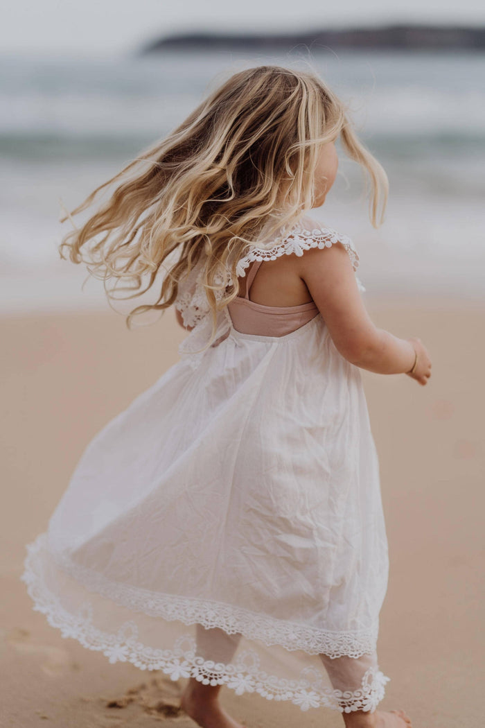 Soft Cotton Voile Dress - Tea Princess Chloe Dress - Girl Dresses For Hire