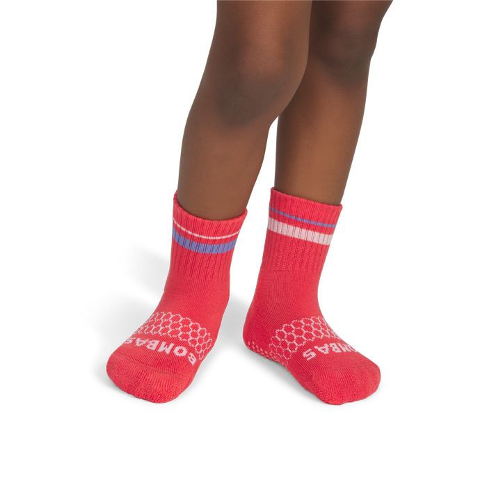 Toddler Hearts Gripper Calf Sock 4-Pack