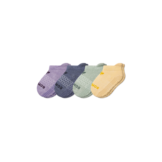 Toddler Marl Gripper Ankle Sock 4-Pack