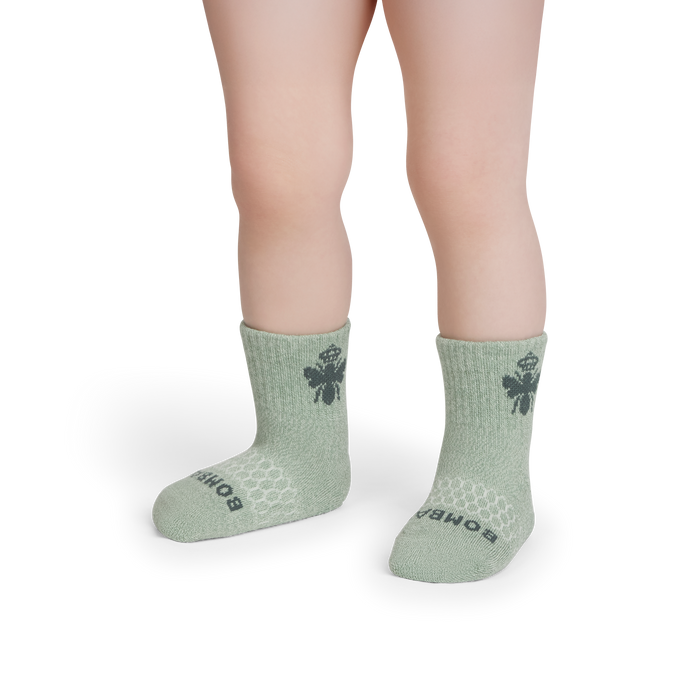 Toddler Marl Gripper Calf Sock 4-Pack