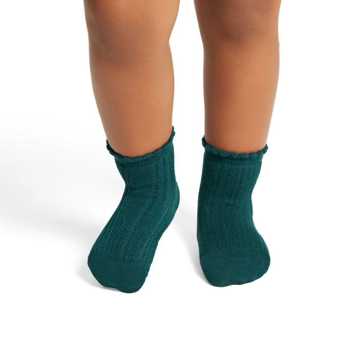 Toddler Pointelle Calf Sock 4-Pack