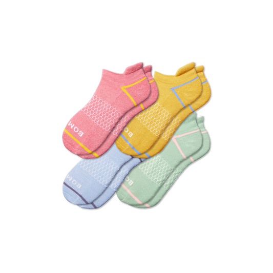 Women's Border Stripe Ankle Sock 4-Pack