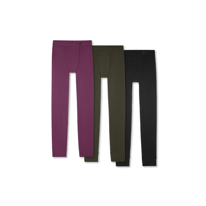 Women's Cotton Modal Blend Long Underwear 3-Pack