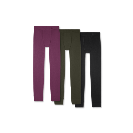 Women's Cotton Modal Blend Long Underwear 3-Pack