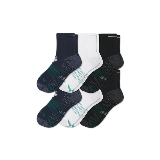 Women's Golf Quarter Sock 6-Pack