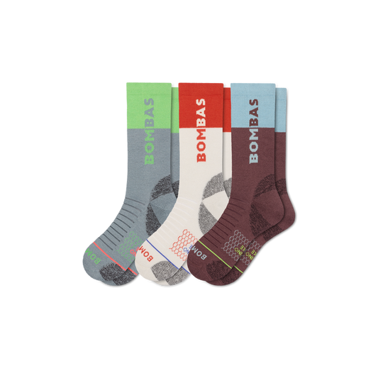 Women's Merino Wool Blend Hiking Calf Sock 3-Pack