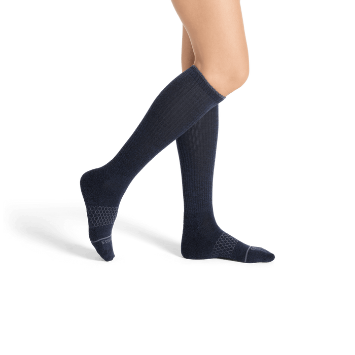 Women's Merino Wool Blend Knee-High Sock 4-Pack